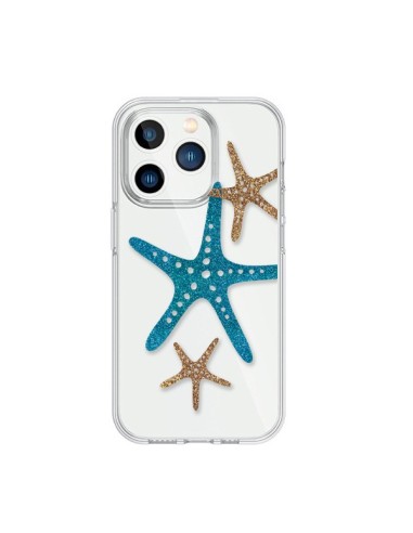 Coque iPhone 15 Pro Etoile de Mer Starfish Transparente - Sylvia Cook