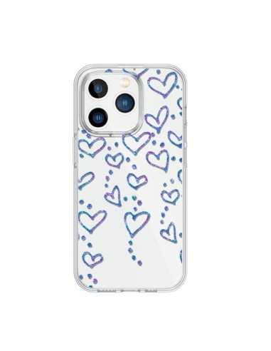 Cover iPhone 15 Pro Cuori Flottanti Trasparente - Sylvia Cook