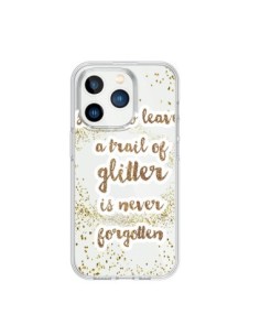 Coque iPhone 15 Pro Style Pailleté Transparente - Sylvia...
