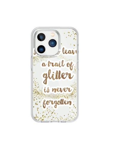 Coque iPhone 15 Pro Style Pailleté Transparente - Sylvia Cook