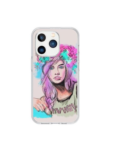 Coque iPhone 15 Pro Femme Mannequin Barbara Palvin - Sara Eshak