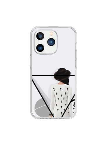 Coque iPhone 15 Pro Confusion Femme Oeil Triangle - Sara Eshak