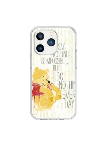Coque iPhone 15 Pro Winnie I do nothing every day - Sara Eshak