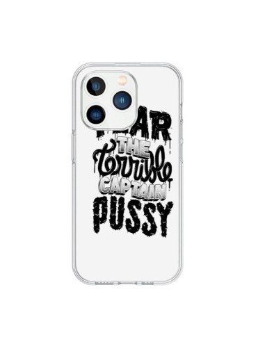 Cover iPhone 15 Pro Fear the terrible captain pussy - Senor Octopus