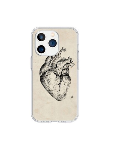 Coque iPhone 15 Pro Coeur Vintage - Tipsy Eyes