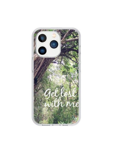 Coque iPhone 15 Pro Get lost with him Paysage Foret Palmiers - Tara Yarte