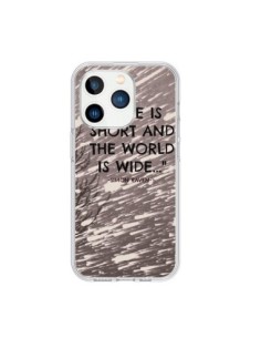 Coque iPhone 15 Pro Life is short Foret - Tara Yarte