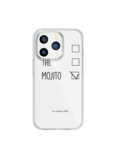 Coque iPhone 15 Pro Café, Thé et Mojito Transparente -...