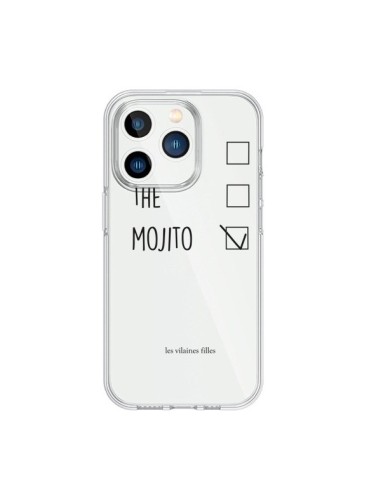 Coque iPhone 15 Pro Café, Thé et Mojito Transparente - Les Vilaines Filles