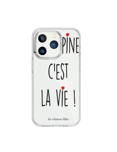 Coque iPhone 15 Pro Les copines, c'est la vie Transparente - Les Vilaines Filles