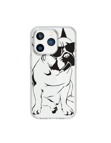 Coque iPhone 15 Pro Chien Bulldog Dog Transparente - Yohan B.