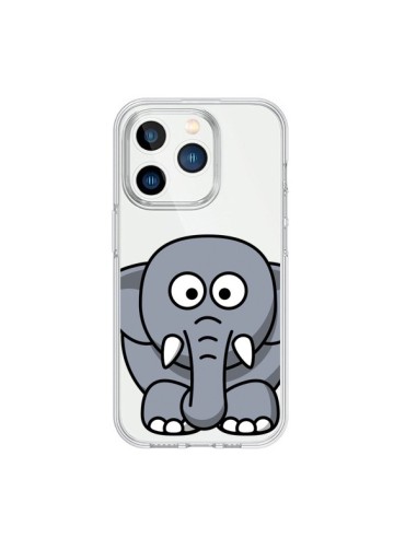Coque iPhone 15 Pro Elephant Animal Transparente - Yohan B.
