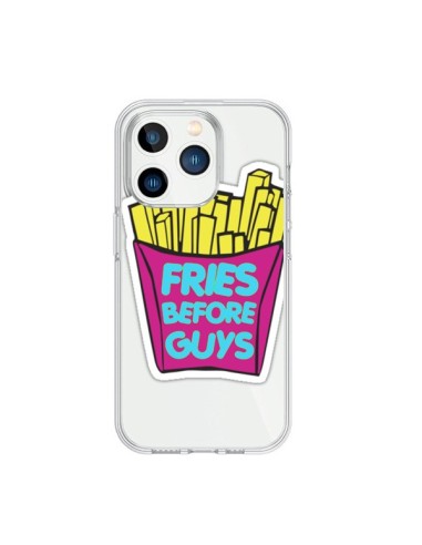 Cover iPhone 15 Pro Fries Before Guys Patatine Fritte Trasparente - Yohan B.