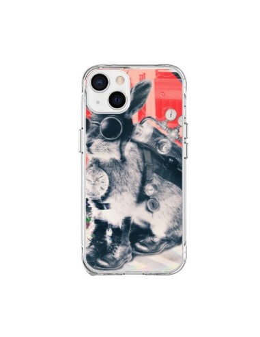 Coque iPhone 15 Plus Lapin Time Traveller - Ali Gulec