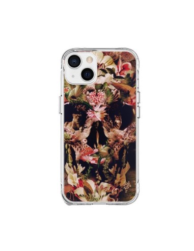 Coque iPhone 15 Plus Jungle Skull Tête de Mort - Ali Gulec