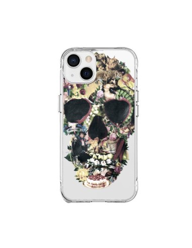 Coque iPhone 15 Plus Skull Vintage Tête de Mort Transparente - Ali Gulec