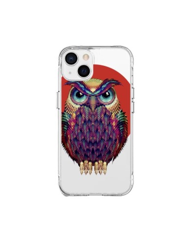 Coque iPhone 15 Plus Chouette Hibou Owl Transparente - Ali Gulec