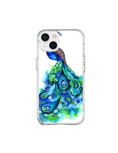 Cover iPhone 15 Plus Pavone Multicolore - Annya Kai