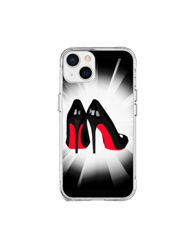 Coque iPhone 15 Plus Chaussures Semelles Rouges Red Soles Femme - Aurelie Scour