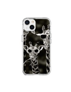 Coque iPhone 15 Plus Girafe Swag Lunettes Familiy Giraffe...
