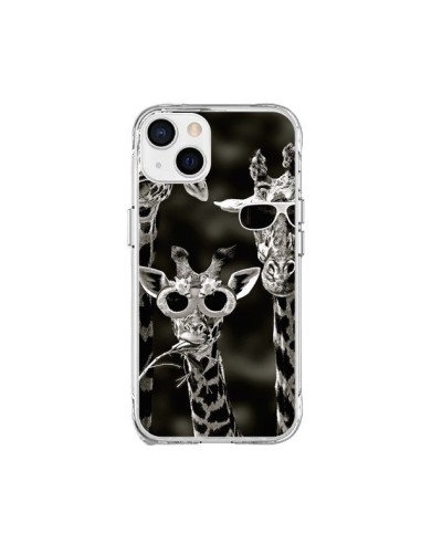 Coque iPhone 15 Plus Girafe Swag Lunettes Familiy Giraffe - Asano Yamazaki