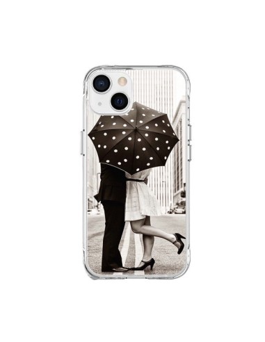 Coque iPhone 15 Plus Secret under Umbrella Amour Couple Love - Asano Yamazaki