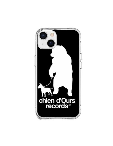 Coque iPhone 15 Plus Chien d'Ours Records Musique - Bertrand Carriere