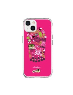 Coque iPhone 15 Plus Bubble Fever Original Flavour Rose -...