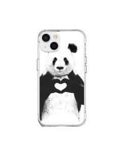 iPhone 15 Plus Case Panda Love All you need is Love -...