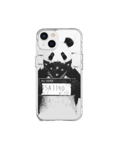 Cover iPhone 15 Plus Panda Cattivo Trasparente - Balazs Solti