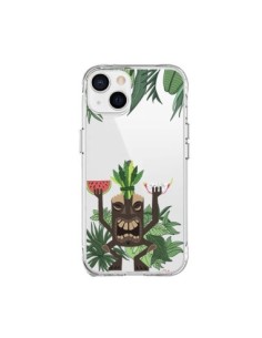 Coque iPhone 15 Plus Tiki Thailande Jungle Bois...
