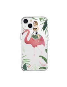 iPhone 15 Plus Case Lolo Love Pink Flamingo Dog Clear -...