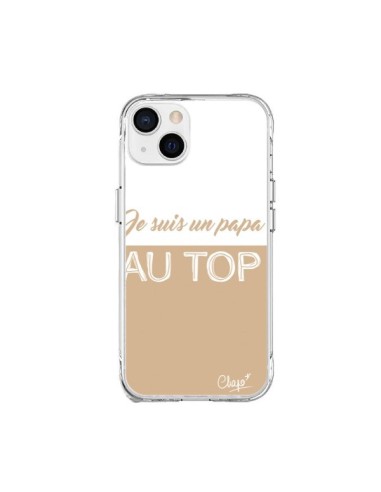 Cover iPhone 15 Plus Sono un Papà al Top Beige - Chapo