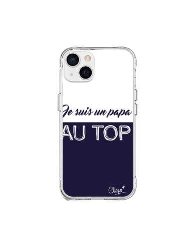 Cover iPhone 15 Plus Sono un Papà al Top Blu Marine - Chapo