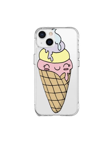 Coque iPhone 15 Plus Ice Cream Glace Summer Ete Parfum Transparente - Claudia Ramos