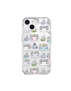 Cover iPhone 15 Plus Unicorno Carino Swag Trasparente -...