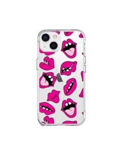 Coque iPhone 15 Plus Lèvres Lips Bouche Kiss Transparente...