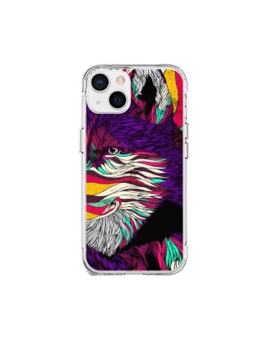 Coque iPhone 15 Plus Color Husky Chien Loup - Danny Ivan