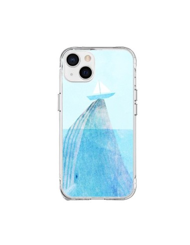 iPhone 15 Plus Case Whale Boat Sea - Eric Fan