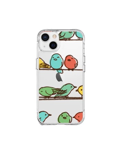 Cover iPhone 15 Plus Uccelli Trasparente - Eric Fan