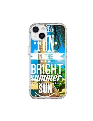 Coque iPhone 15 Plus Fun Summer Sun _té - Eleaxart