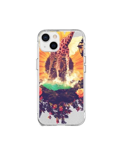 Coque iPhone 15 Plus Girafflower Girafe - Eleaxart