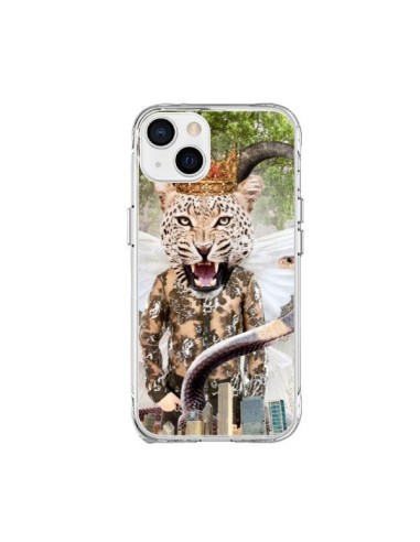 Coque iPhone 15 Plus Hear Me Roar Leopard - Eleaxart