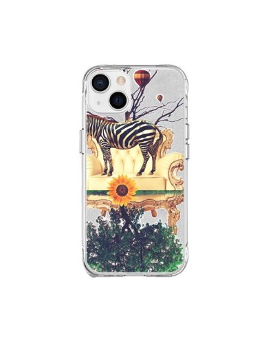 Coque iPhone 15 Plus Zebre The World - Eleaxart