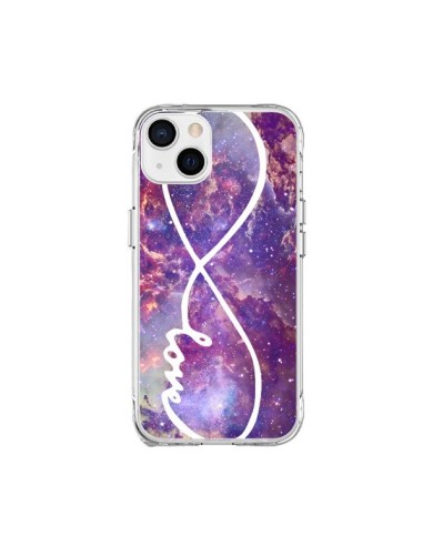 Cover iPhone 15 Plus Amore Forever Infinito Galaxy - Eleaxart
