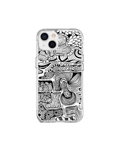 Coque iPhone 15 Plus Reflejo Reflet Noir et Blanc - Eleaxart