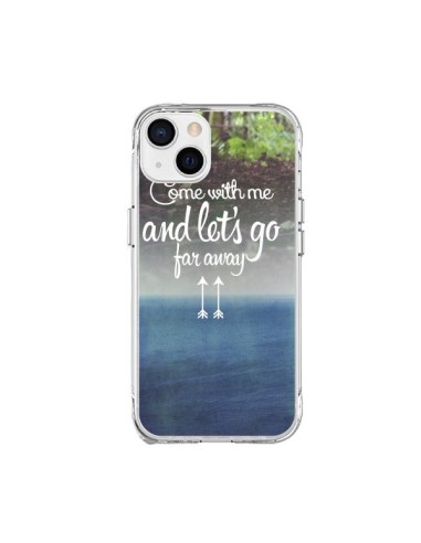 Coque iPhone 15 Plus Let's Go Far Away Forest Foret - Eleaxart