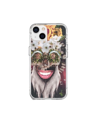 Cover iPhone 15 Plus My Best Costume Roi King Monkey Singe Couronne - Eleaxart