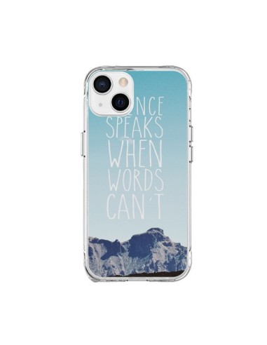 Coque iPhone 15 Plus Silence speaks when words can't paysage - Eleaxart