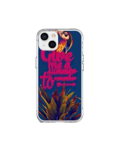 Coque iPhone 15 Plus Give me a summer to remember souvenir paysage - Eleaxart